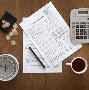 filling tax form